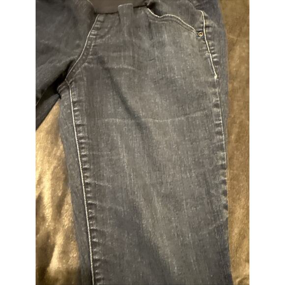 Aglow Women's Maternity Skinny Jeans Denim Blue Dark Wash Size 26 - Picture 5 of 16